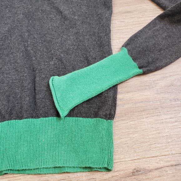 Vintage Y2K Deep V-neck Sweater Cashmere Blend Preppy Bella Swan Elena Gilbert - Picture 4 of 7